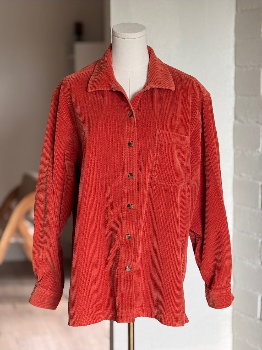 L.L.Bean Womens Corduroy Shirt Jacket Large